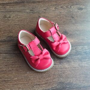 Toddler Red Bow Strap Shoes